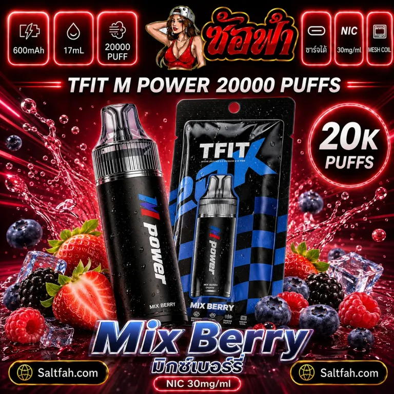 TFIT M Power 20K Mixberry | มิกซ์เบอร์รี่